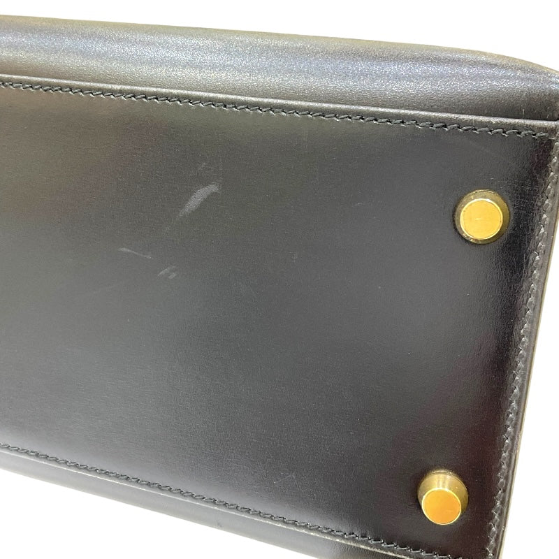 【美品】HERMÈS エルメス ケリー 32 ブラック ゴールド金具 エルメス HERMES ケリー32 外縫い 〇Y刻 ブラック ゴールド金具