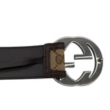 グッチ GUCCI インターロッキングG ベルト　80cm 114876 ブラウン GGキャンバス ユニセックス ベルト