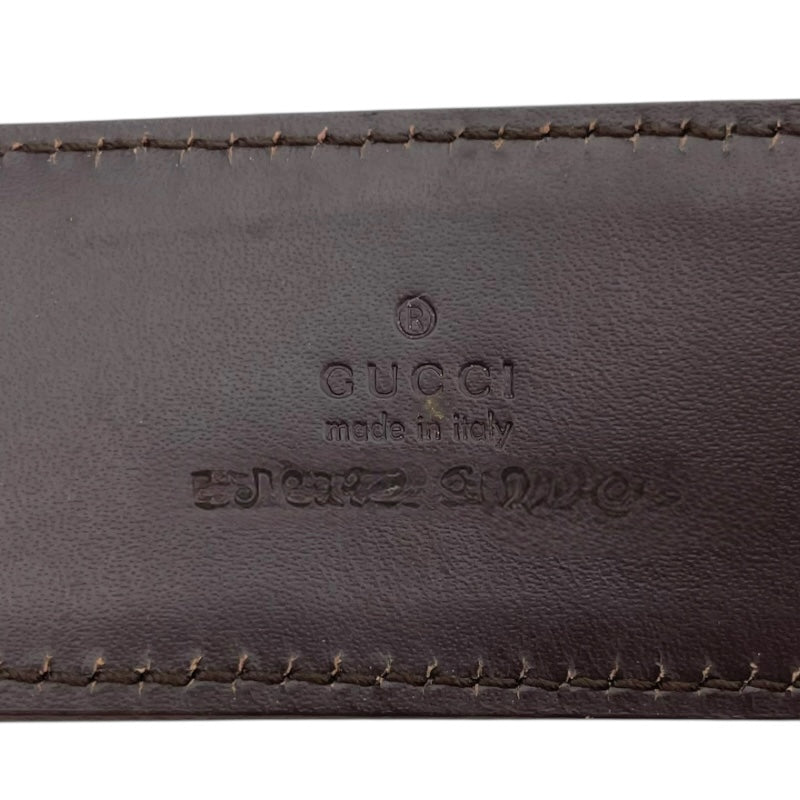 グッチ GUCCI インターロッキングG ベルト 80cm 114876 ブラウン