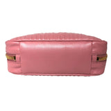 ミュウミュウ miu miu ロゴエンボス チェーンハンドバッグ 5BB114 ピンク ゴールド金具 ナッパレザー レディース ハンドバッグ