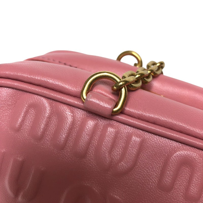 miu ミュウミュウ MIUMIU ハンドバッグ ショルダーバッグ レザー