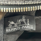 エルメス HERMES エールライントートMM グレー/SV金具 ナイロンキャンバス レディース トートバッグ