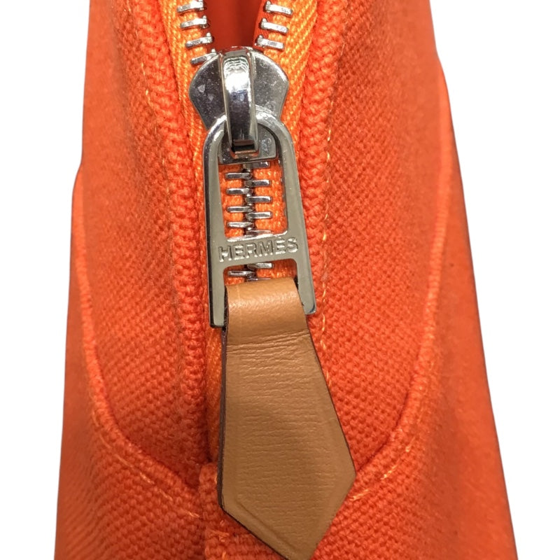エルメス HERMES ボリードポーチ20 オレンジ トワール ユニ