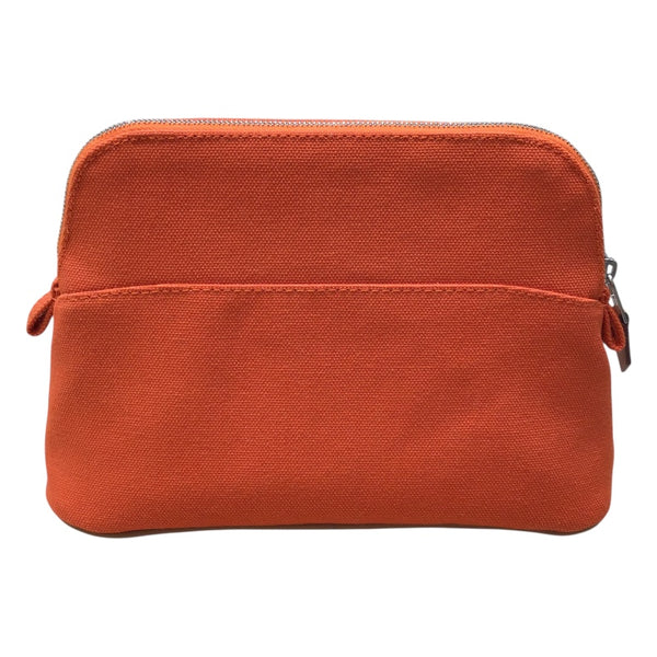 エルメス HERMES ボリードポーチ20 オレンジ トワール ユニセックス ポーチ