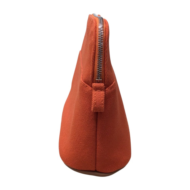 エルメス HERMES ボリードポーチ20 オレンジ トワール ユニセックス ポーチ
