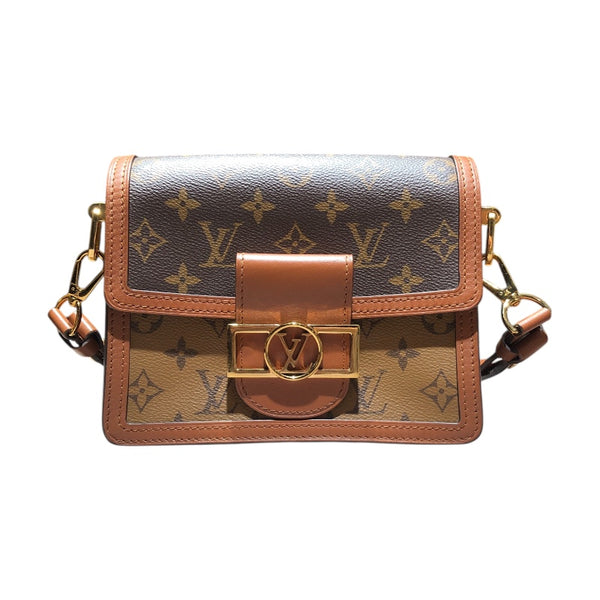 ルイ・ヴィトン LOUIS VUITTON ドーフィーヌMINI M45959 モノグラム・リバースキャンバス ショルダーバッグ