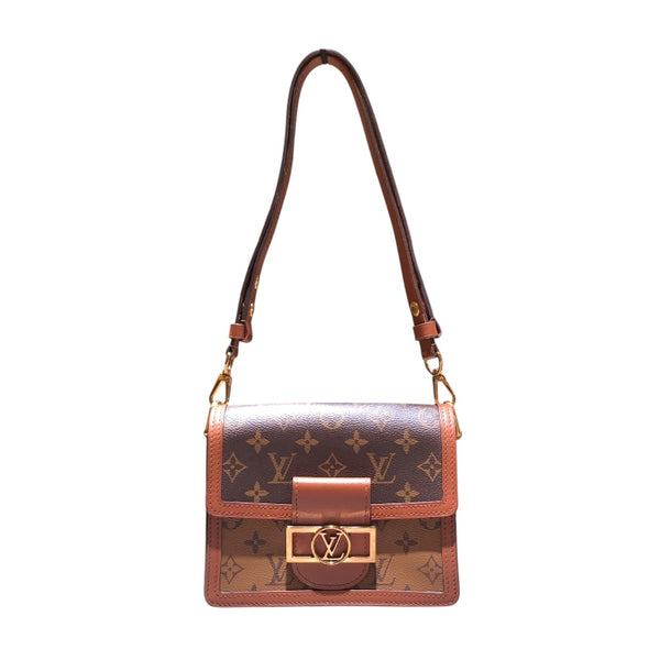 ルイ・ヴィトン LOUIS VUITTON ドーフィーヌMINI M45959 モノグラム・リバースキャンバス ショルダーバッグ