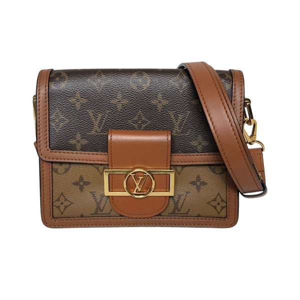 ルイ・ヴィトン LOUIS VUITTON ドーフィーヌ MINI M45959  ブラウン モノグラム・リバース レディース ショルダーバッグ