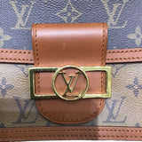ルイ・ヴィトン LOUIS VUITTON ドーフィーヌMINI モノグラム・リバース PVC  レザー レディース ショルダーバッグ