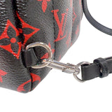 ルイ・ヴィトン LOUIS VUITTON パームスプリングス・バックパックMINI M41457 ブラック/レッド　シルバー金具 モノグラム アンフラルージュ レディース リュック・デイパック