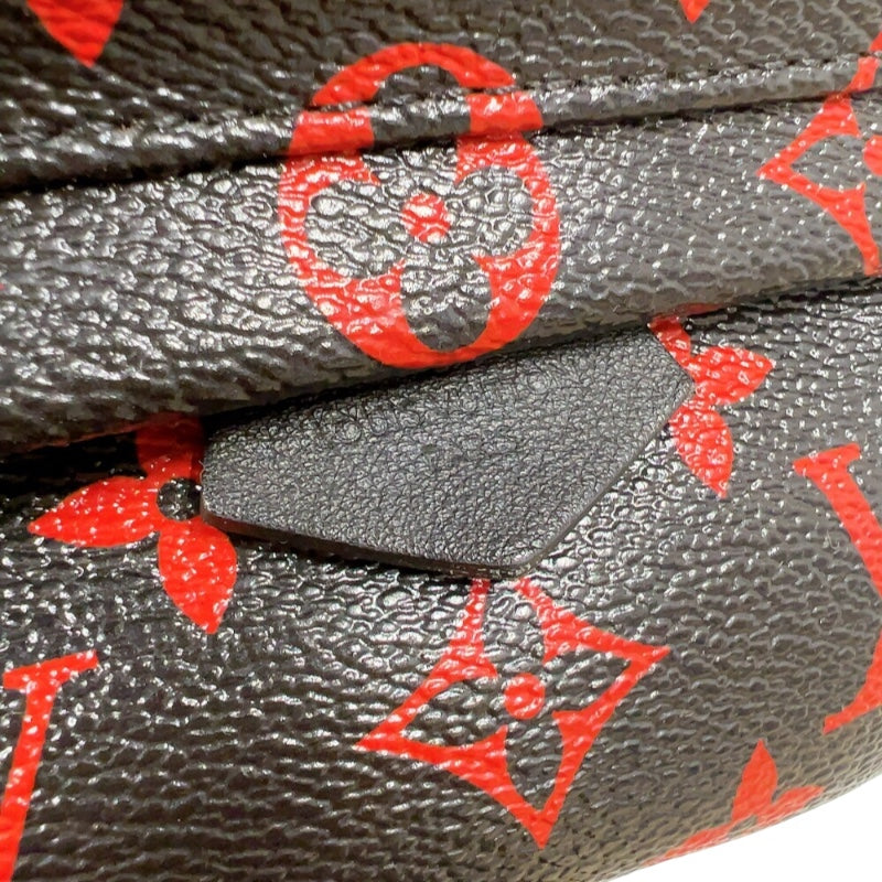 ルイ・ヴィトン LOUIS VUITTON パームスプリングス・バックパックMINI M41457 ブラック/レッド　シルバー金具 モノグラム アンフラルージュ レディース リュック・デイパック