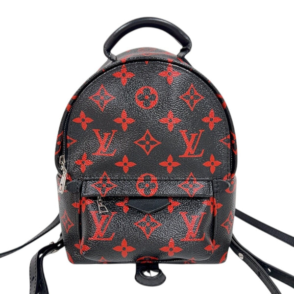ルイ・ヴィトン LOUIS VUITTON パームスプリングス・バックパックMINI M41457 ブラック/レッド　シルバー金具 モノグラム アンフラルージュ レディース リュック・デイパック