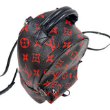 ルイ・ヴィトン LOUIS VUITTON パームスプリングス・バックパックMINI M41457 ブラック/レッド　シルバー金具 モノグラム アンフラルージュ レディース リュック・デイパック