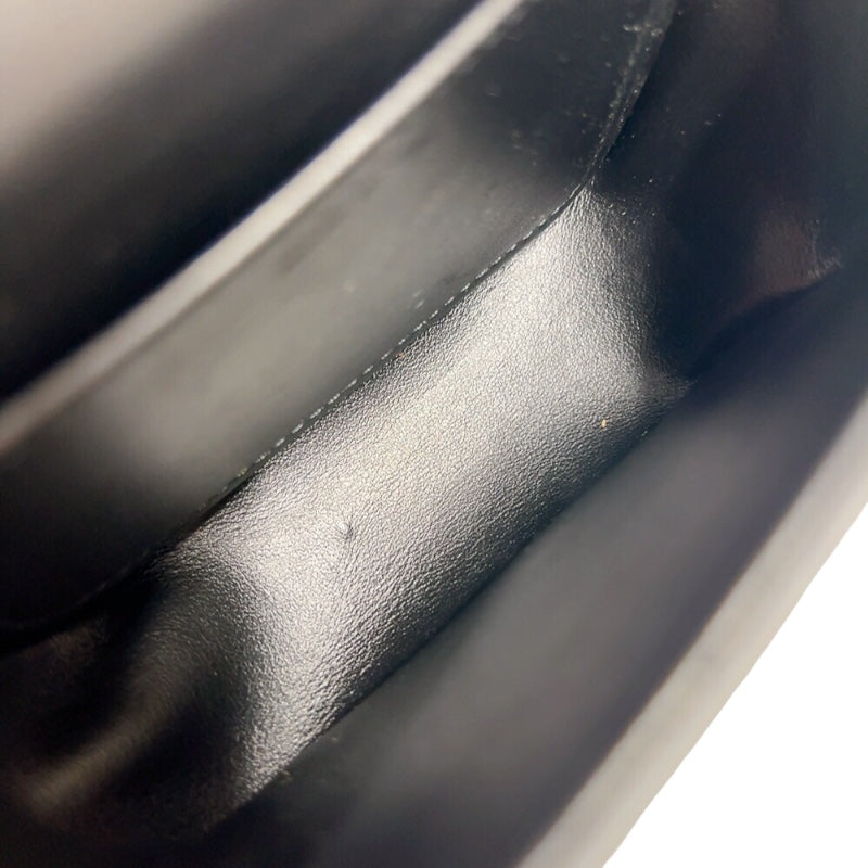 セリーヌ CELINE ミニ クロード 10I513 ブラック　ゴールド金具 ボックスカーフ レディース ショルダーバッグ