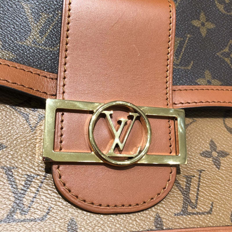 ルイ・ヴィトン LOUIS VUITTON ドフィーヌMN M45958 ブラウン モノグラム・リバース レディース ショルダーバッグ