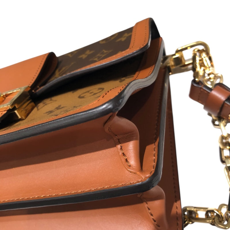 ルイ・ヴィトン LOUIS VUITTON ドフィーヌMN M45958 ブラウン モノグラム・リバース レディース ショルダーバッグ