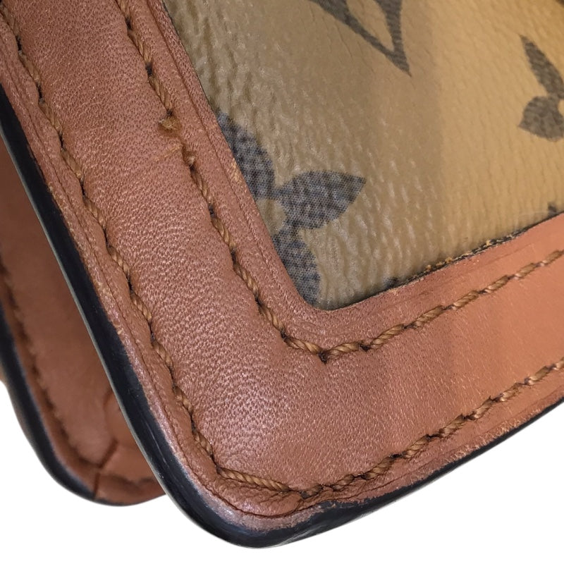 ルイ・ヴィトン LOUIS VUITTON ドーフィーヌMM モノグラム・リバース PVC  レザー レディース