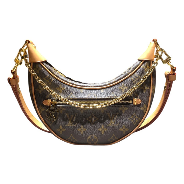 ルイ・ヴィトン LOUIS VUITTON ループ M81098 ブラウン・ゴールド金具 モノグラムキャンバス レディース ショルダーバッグ