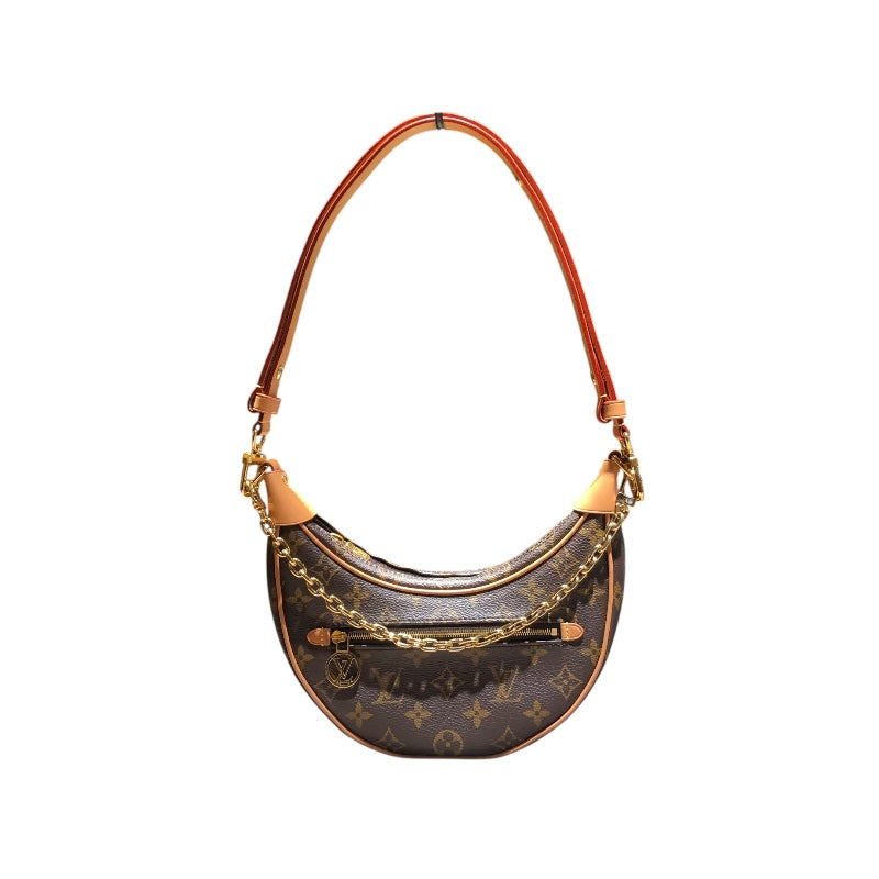 ルイ・ヴィトン LOUIS VUITTON ループ M81098 ブラウン・ゴールド金具 モノグラムキャンバス レディース ショルダーバッグ