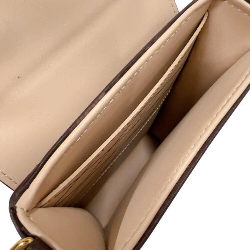 ルイ・ヴィトン LOUIS VUITTON ポシェット トランク ヴェルティカル  M67873 ブラウン　ゴールド金具 モノグラムリバース ユニセックス ショルダーバッグ