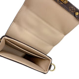 ルイ・ヴィトン LOUIS VUITTON ポシェット トランク ヴェルティカル  M67873 ブラウン　ゴールド金具 モノグラムリバース ユニセックス ショルダーバッグ