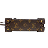 ルイ・ヴィトン LOUIS VUITTON ポシェット トランク ヴェルティカル  M67873 ブラウン　ゴールド金具 モノグラムリバース ユニセックス ショルダーバッグ