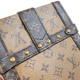 ルイ・ヴィトン LOUIS VUITTON ポシェット トランク ヴェルティカル  M67873 ブラウン　ゴールド金具 モノグラムリバース ユニセックス ショルダーバッグ