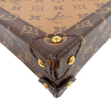 ルイ・ヴィトン LOUIS VUITTON ポシェット トランク ヴェルティカル  M67873 ブラウン　ゴールド金具 モノグラムリバース ユニセックス ショルダーバッグ