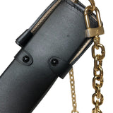 ルイ・ヴィトン LOUIS VUITTON トランク ヴェルティカル チェーン ショルダー M63913 ゴールド金具 モノグラム・マカサー レディース ショルダーバッグ