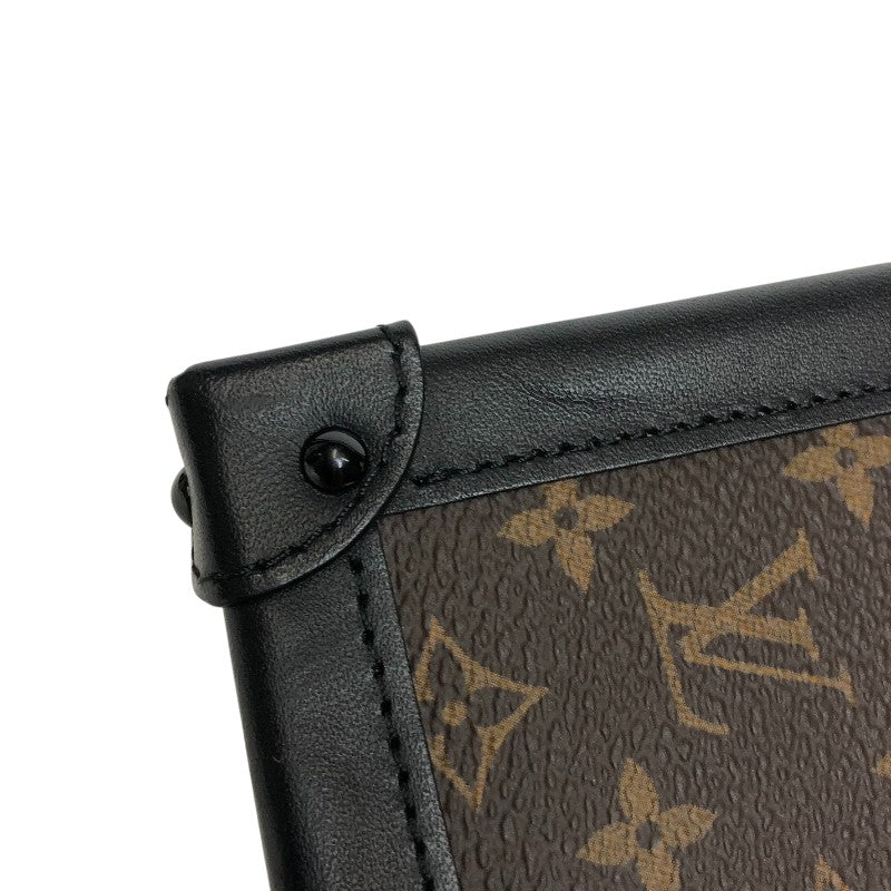 ルイ・ヴィトン LOUIS VUITTON トランク ヴェルティカル チェーン ショルダー M63913 ゴールド金具 モノグラム・マカサー レディース ショルダーバッグ