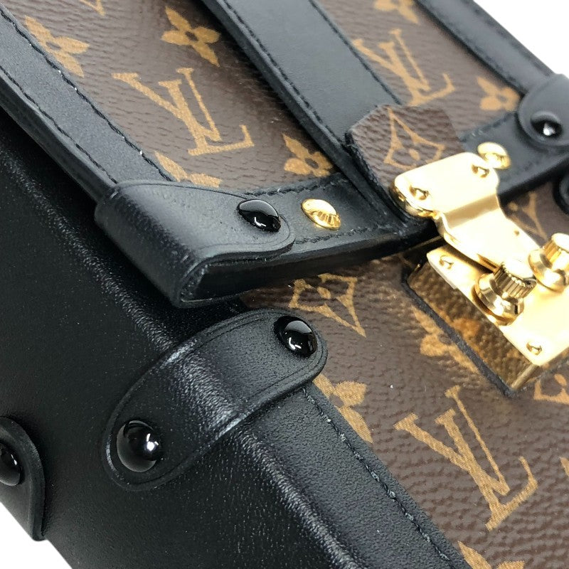 ルイ・ヴィトン LOUIS VUITTON トランク ヴェルティカル チェーン ショルダー M63913 ゴールド金具 モノグラム・マカサー レディース ショルダーバッグ