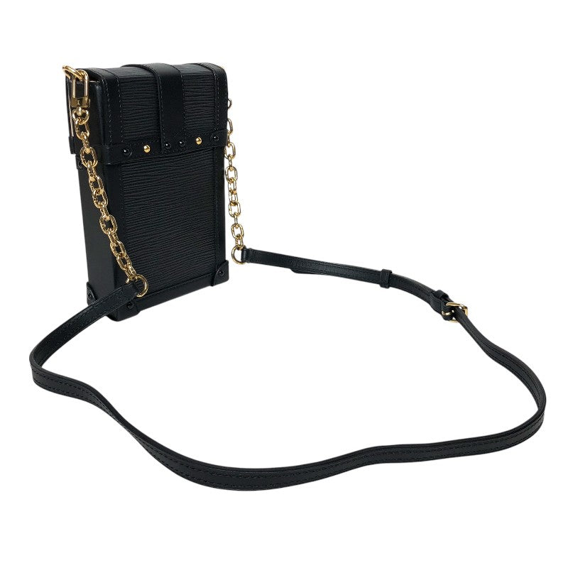 ルイ・ヴィトン LOUIS VUITTON トランク ヴェルティカル チェーン ショルダー M67871 ノワール ゴールド金具 エピレザー レディース ショルダーバッグ