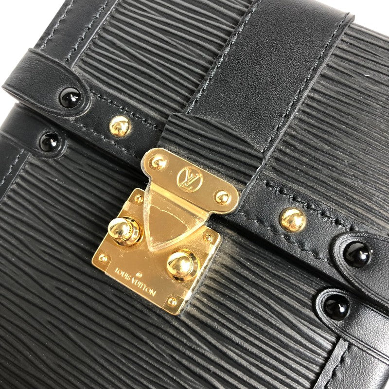 ルイ・ヴィトン LOUIS VUITTON トランク ヴェルティカル チェーン ショルダー M67871 ノワール ゴールド金具 エピレザー レディース ショルダーバッグ