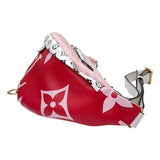 ルイ・ヴィトン LOUIS VUITTON バムバッグ M44575 レッド×ピンク モノグラム・ジャイアント レディース ボディバッグ
