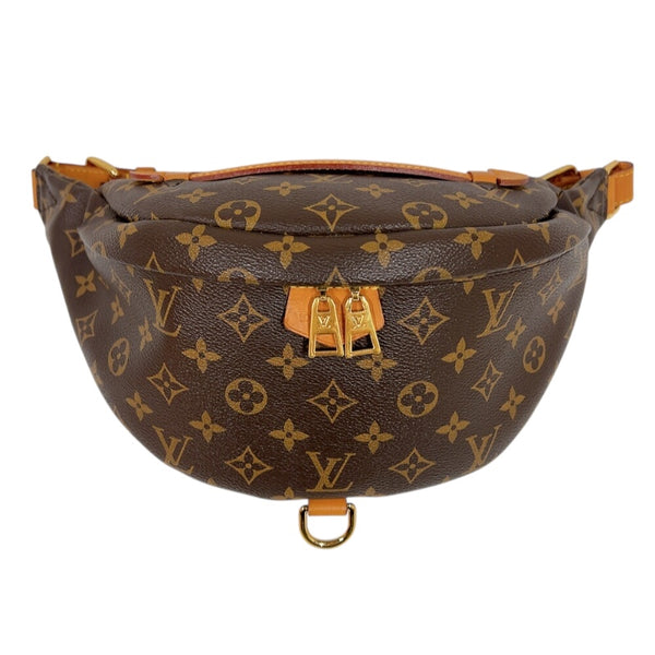 ルイ・ヴィトン LOUIS VUITTON バムバッグ M43644 ブラウン　ゴールド金具 モノグラム ユニセックス ボディバッグ