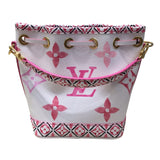 ルイ・ヴィトン LOUIS VUITTON ナノ・ノエ モノグラム・フラワータイル PVC レディース ショルダーバッグ
