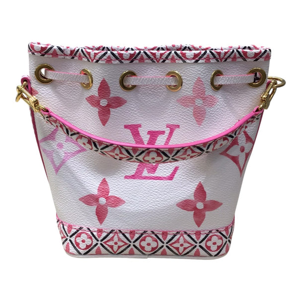 ルイ・ヴィトン LOUIS VUITTON ナノ・ノエ モノグラム・フラワータイル PVC レディース ショルダーバッグ