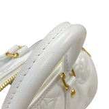 ルイ・ヴィトン LOUIS VUITTON パピヨンBB M59827 ホワイト ゴールド金具 バブルグラム レザー レディース ショルダーバッグ
