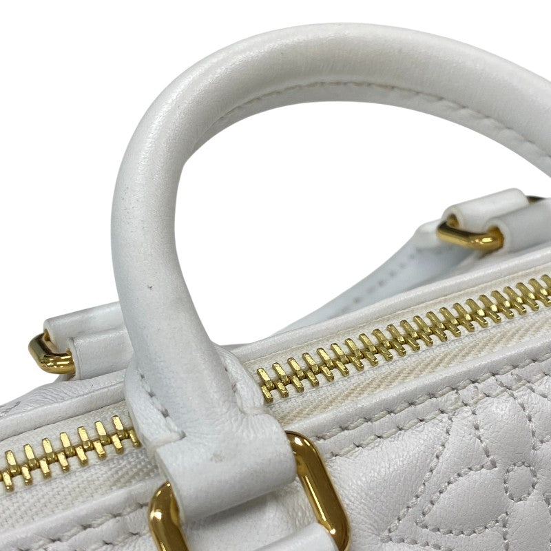 ルイ・ヴィトン LOUIS VUITTON パピヨンBB M59827 ホワイト ゴールド金具 バブルグラム レザー レディース ショルダーバッグ