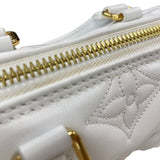 ルイ・ヴィトン LOUIS VUITTON パピヨンBB M59827 ホワイト ゴールド金具 バブルグラム レザー レディース ショルダーバッグ