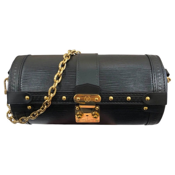 ルイ・ヴィトン LOUIS VUITTON パピヨン・トランク M58655 ブラック エピ レディース ショルダーバッグ