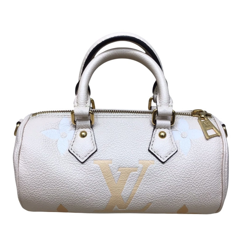 ルイ・ヴィトン LOUIS VUITTON パピヨンBB モノグラム・アンプラントバイザプール  レザー レディース ショルダーバッグ