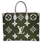 ルイ・ヴィトン LOUIS VUITTON オンザゴーGM M44571 マルチカラー ゴールド金具 モノグラム・ジャイアント ユニセックス ハンドバッグ