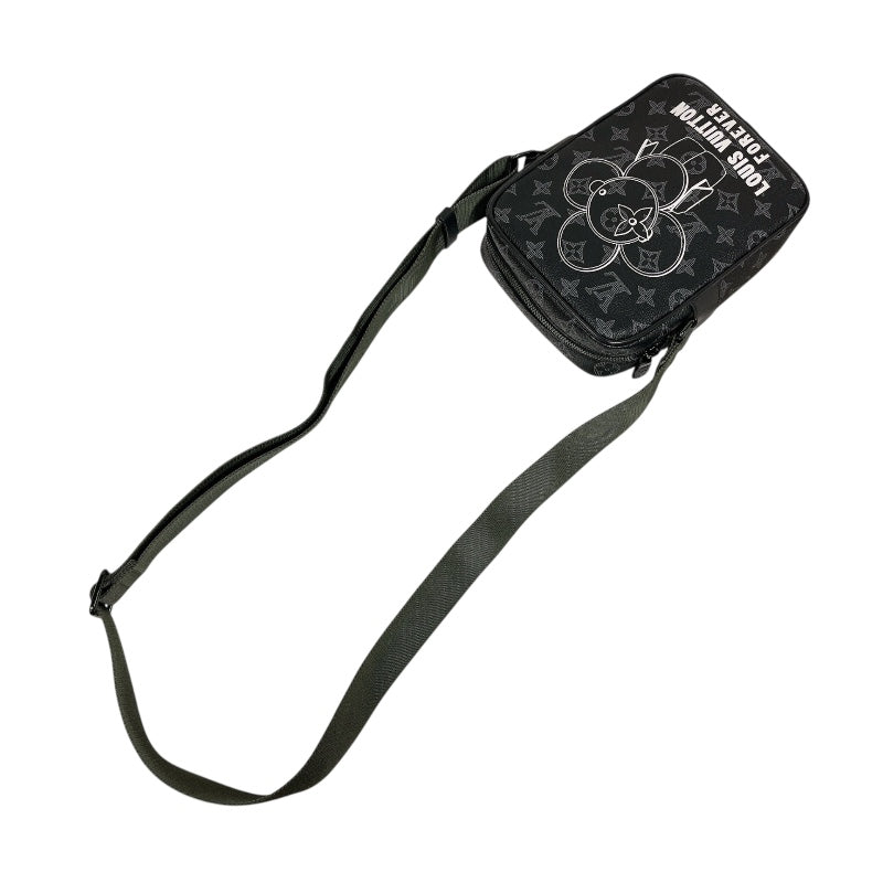 ルイ・ヴィトン LOUIS VUITTON ダヌーブPM ヴィヴィエンヌ M43677 モノグラム・エクリプス ユニセックス ショルダーバッグ