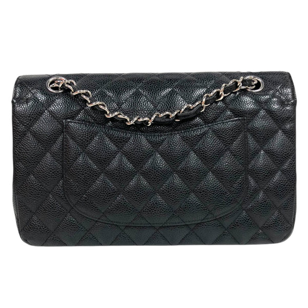 シャネル CHANEL マトラッセ25 A01112 13番台 ブラック　シルバー金具 キャビアスキン レディース ショルダーバッグ