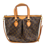 ルイ・ヴィトン LOUIS VUITTON パレルモPM M40145 ブラウン モノグラム・キャンバス レディース トートバッグ