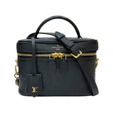 ルイ・ヴィトン LOUIS VUITTON ヴァニティPM M45598 ブラック モノグラム・アンプラントレザー レディース ハンドバッグ
