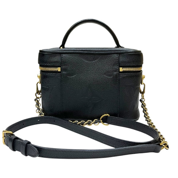 ルイ・ヴィトン LOUIS VUITTON ヴァニティPM M45598 ブラック モノグラム・アンプラントレザー レディース ハンドバッグ