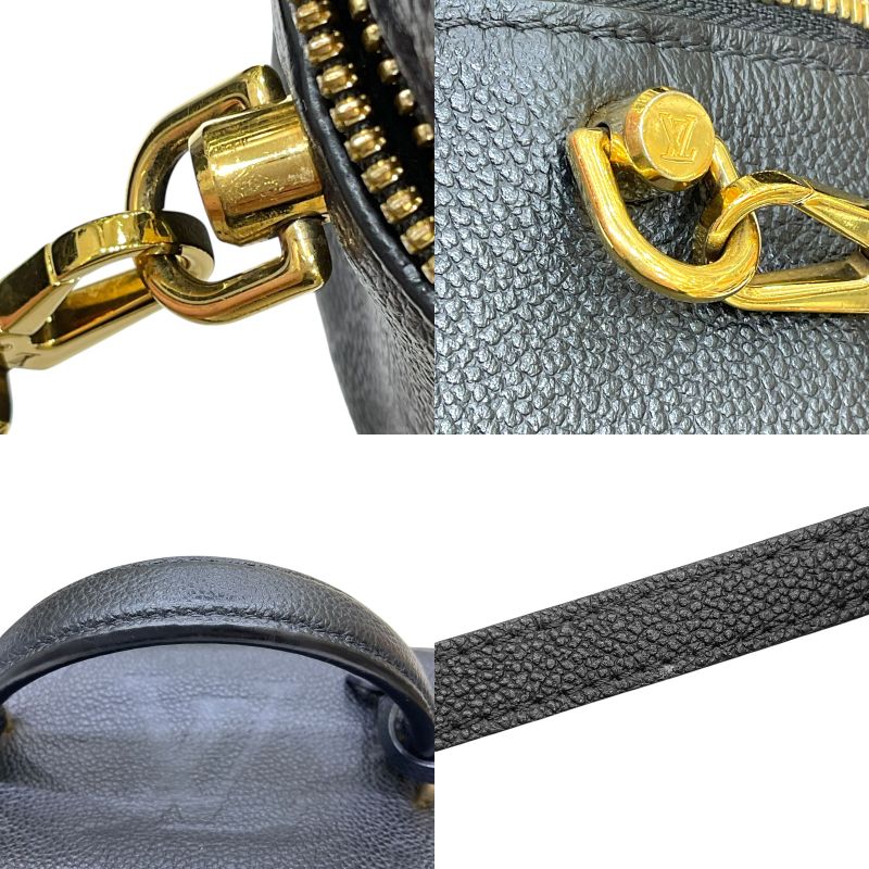 ルイ・ヴィトン LOUIS VUITTON ヴァニティPM M45598 ブラック モノグラム・アンプラントレザー レディース ハンドバッグ