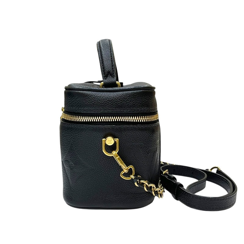 ルイ・ヴィトン LOUIS VUITTON ヴァニティPM M45598 ブラック モノグラム・アンプラントレザー レディース ハンドバッグ